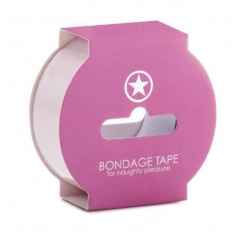 Нежно-розовая липкая лента Non Sticky Bondage Tape - 17,5 м.