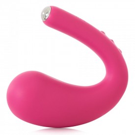 Ярко-розовый вибратор Dua G-spot & Clitoral Wearable Vibrator - 17,8 см.